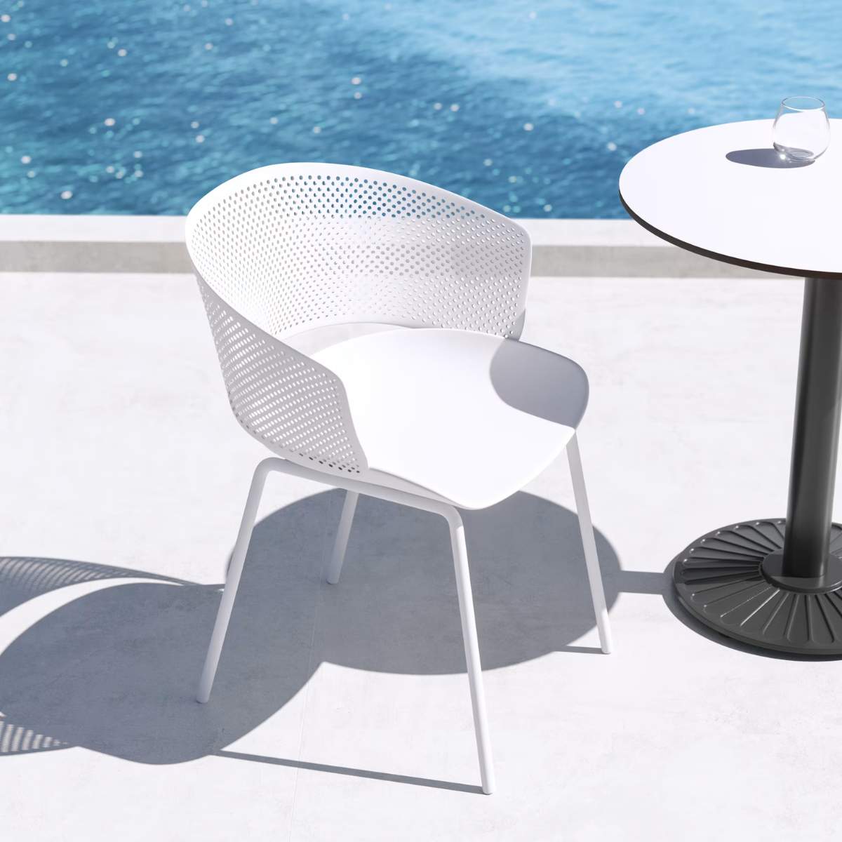 Kave Home Yeray white garden chair