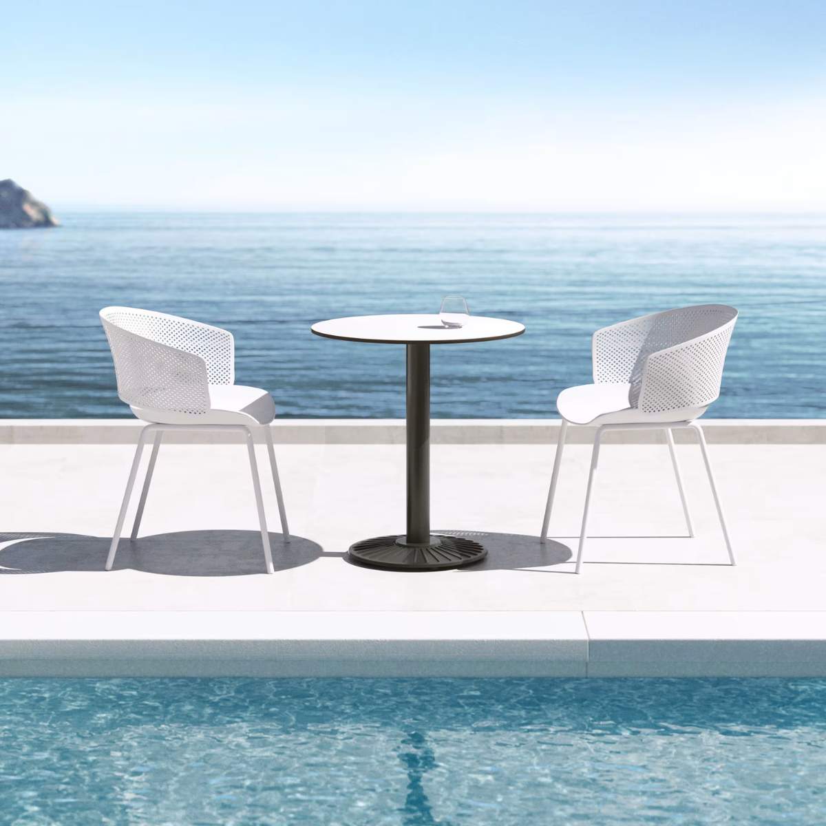 Kave Home Yeray white garden chair