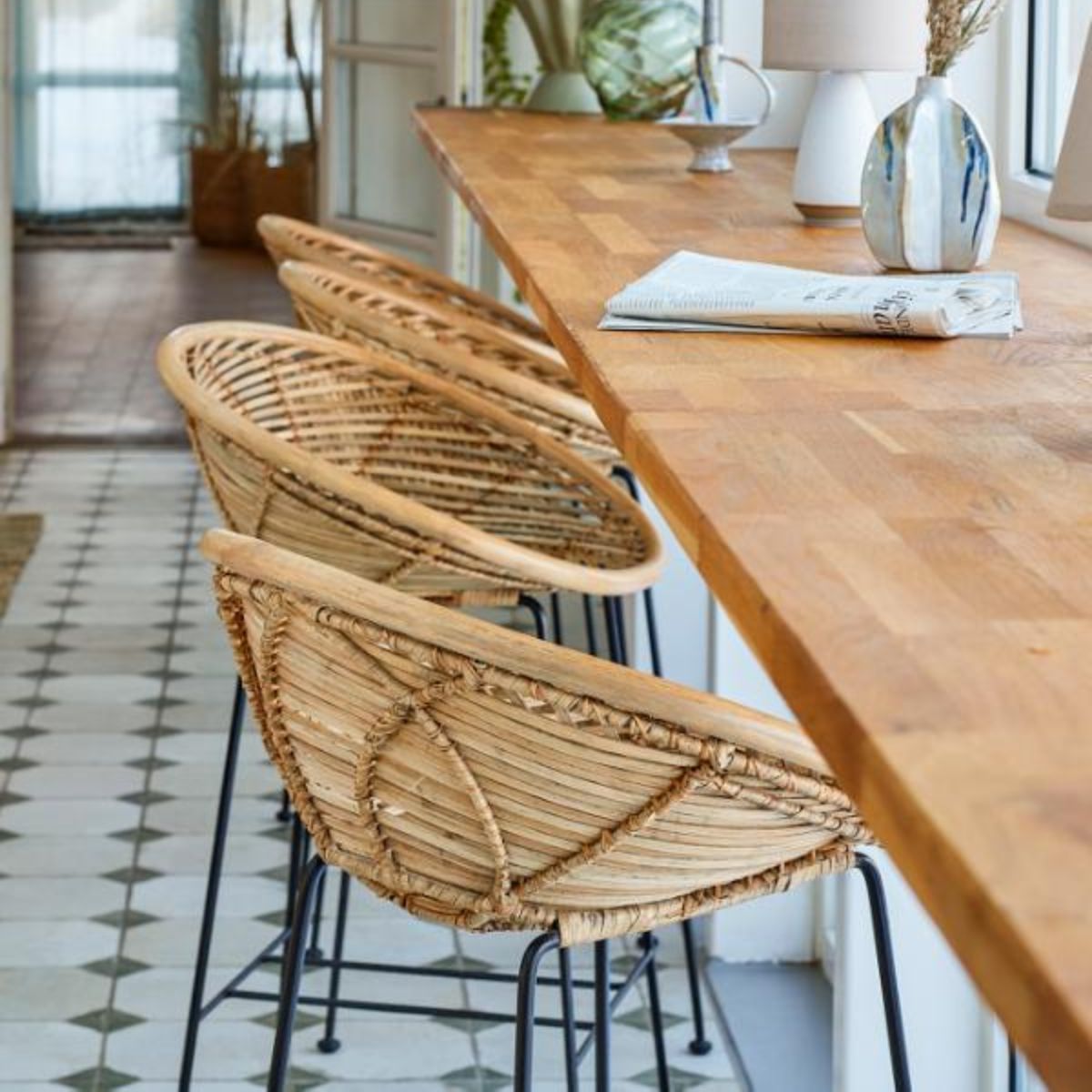 Bloomingville Yonne Bar Stool - Nature