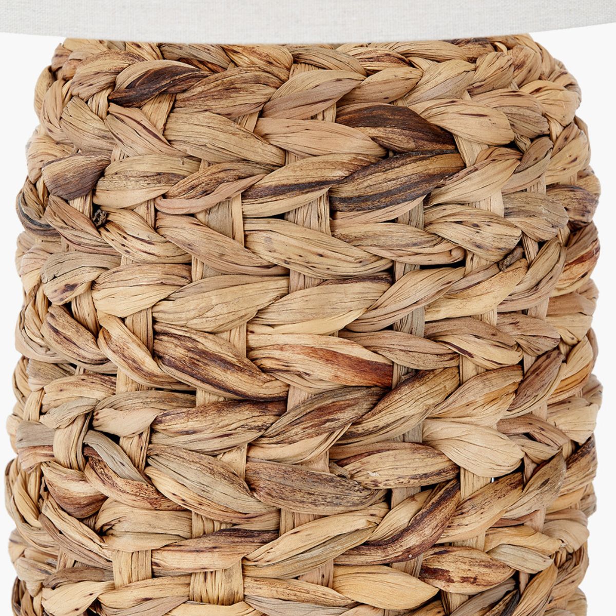 Pacific Lifestyle Zadi Natural Plaited Tall Water Hyacinth Table Lamp