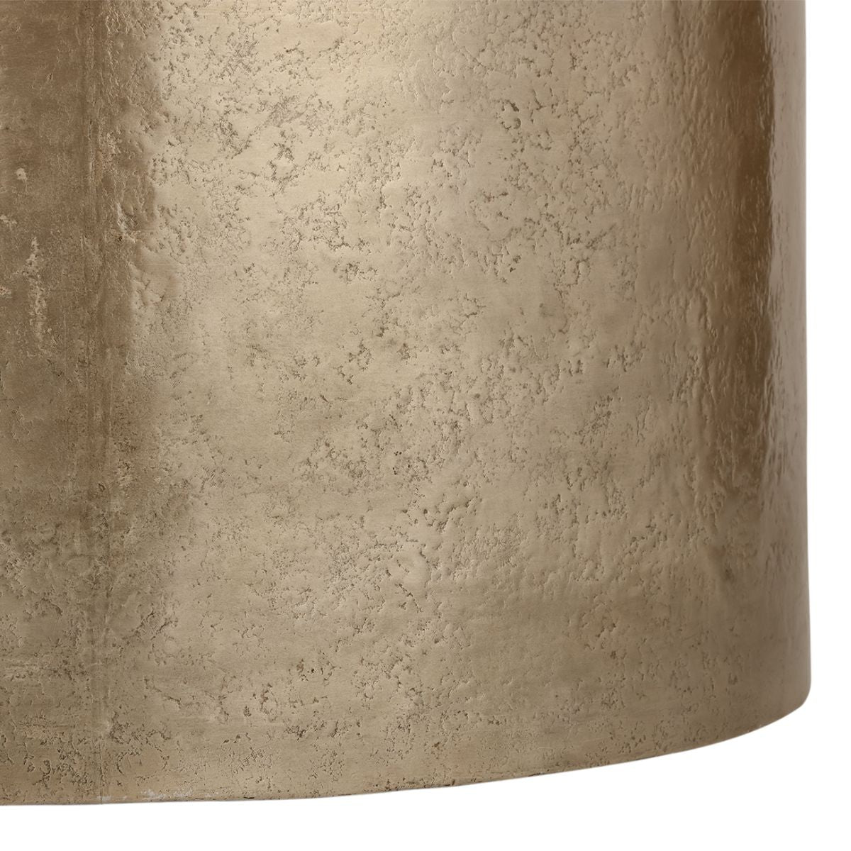Libra Interiors Zander Metal Drum Coffee Table With Storage 90cm