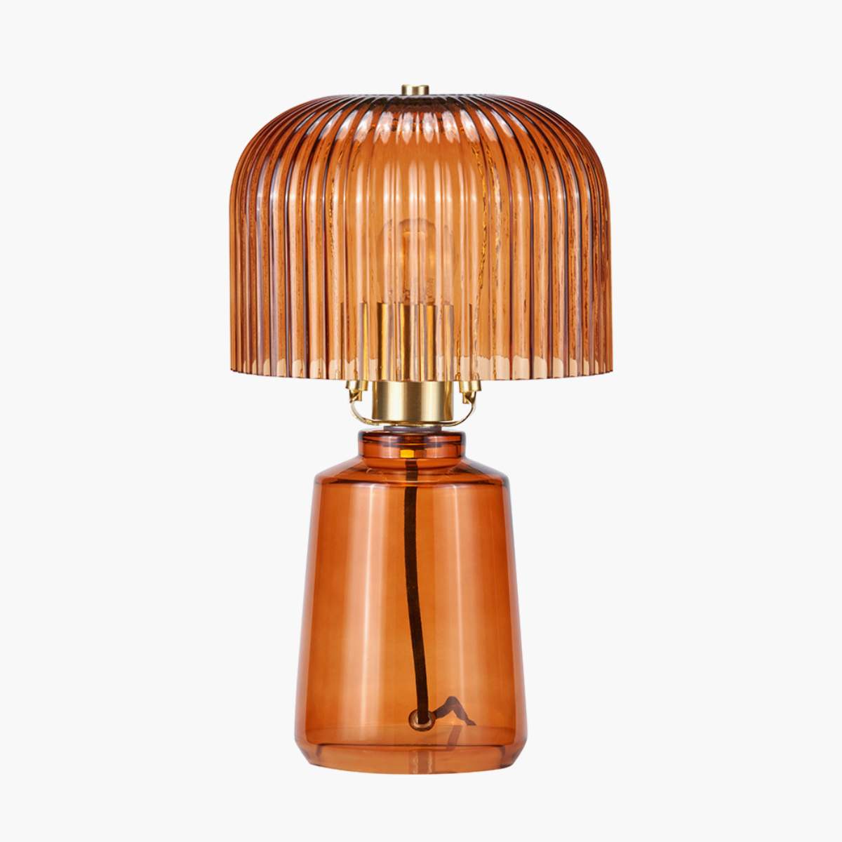 Pacific Lifestyle Zandra Ribbed Glass Table Lamp