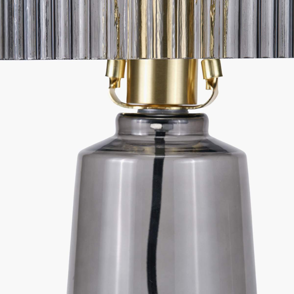Pacific Lifestyle Zandra Ribbed Glass Table Lamp