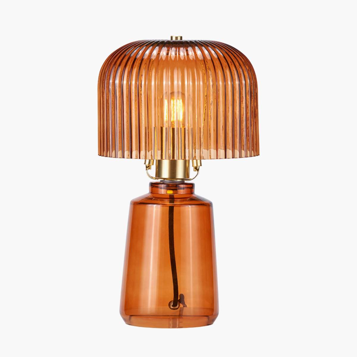 Pacific Lifestyle Zandra Ribbed Glass Table Lamp