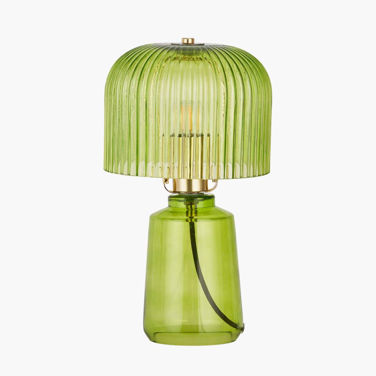 Pacific Lifestyle Zandra Ribbed Glass Table Lamp