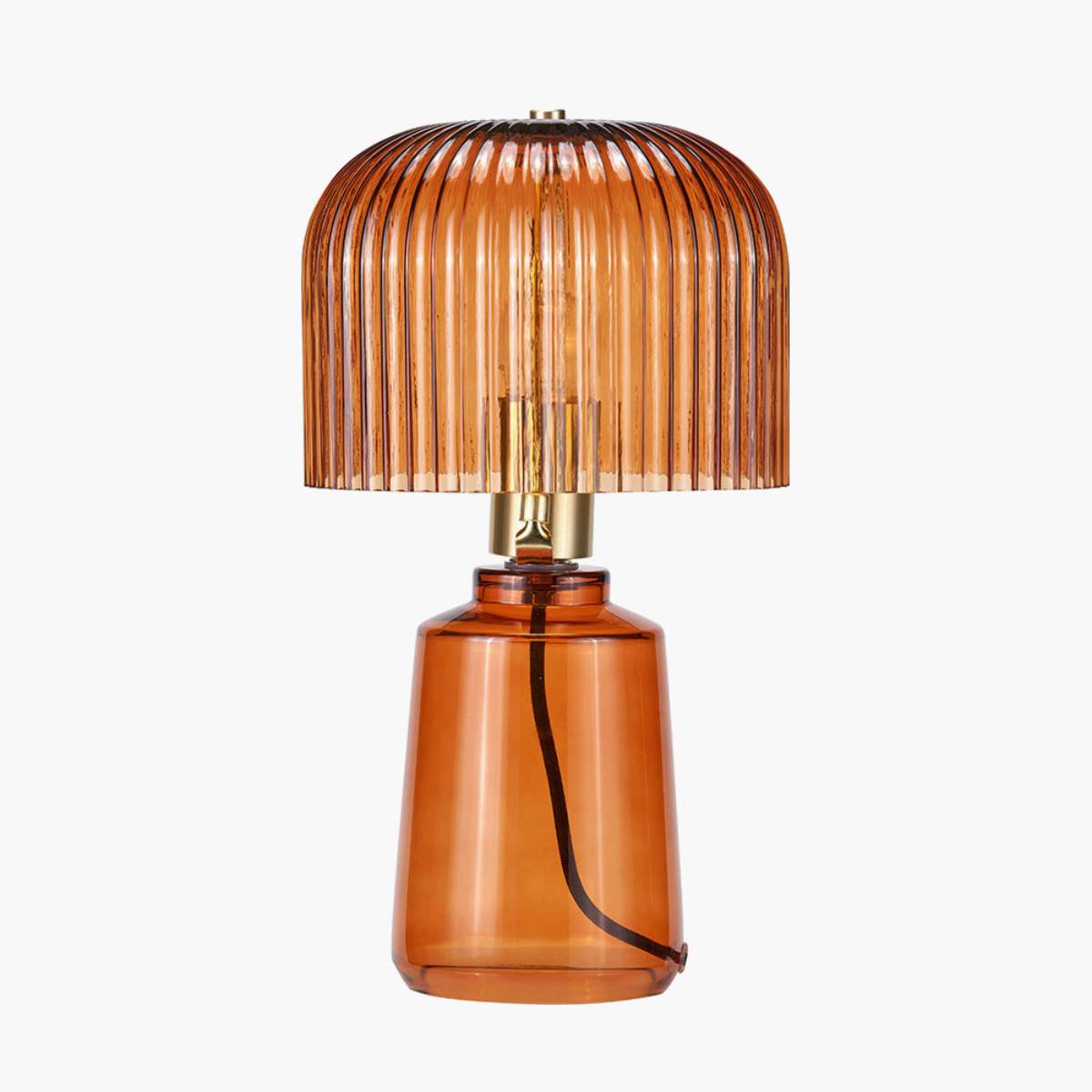 Pacific Lifestyle Zandra Ribbed Glass Table Lamp