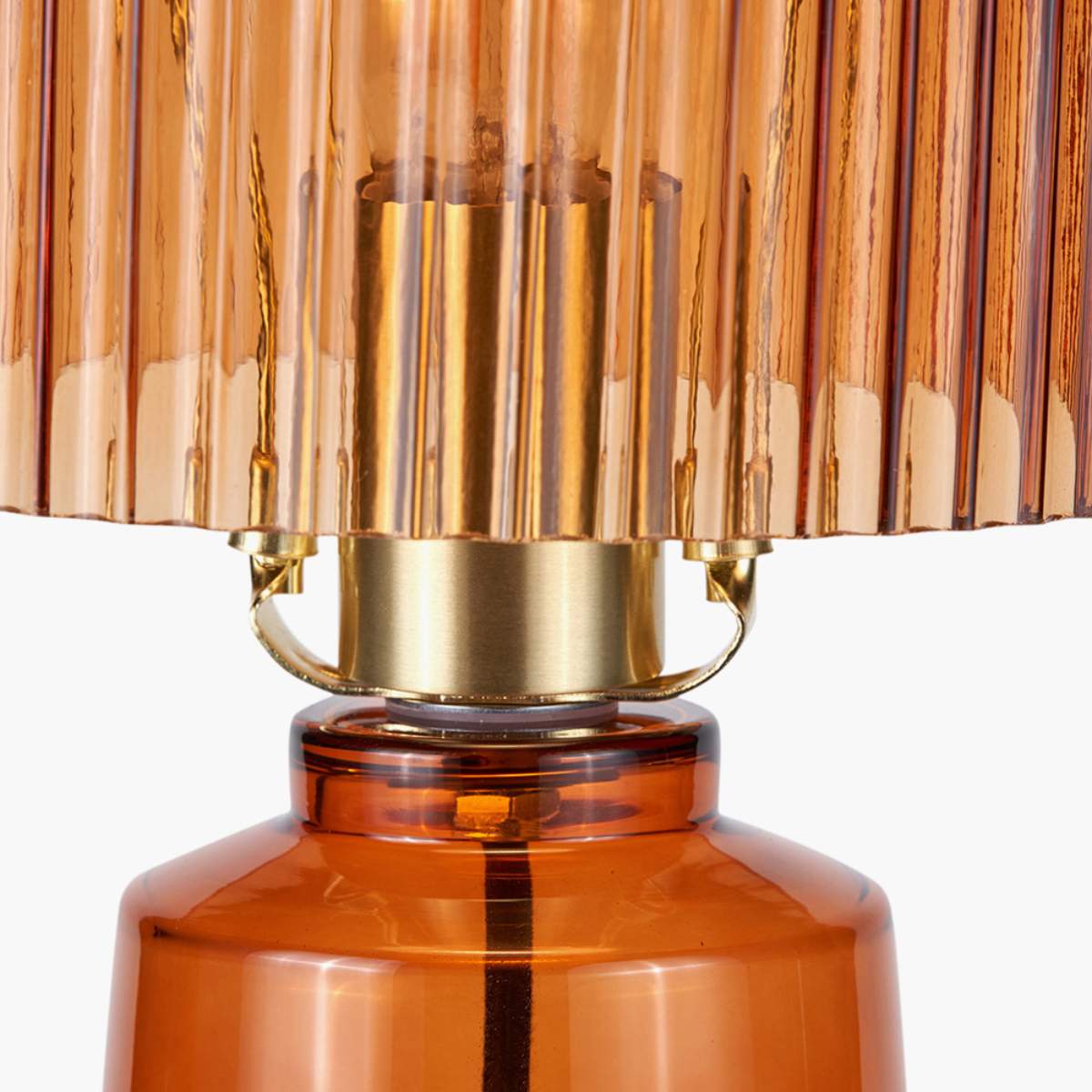 Pacific Lifestyle Zandra Ribbed Glass Table Lamp
