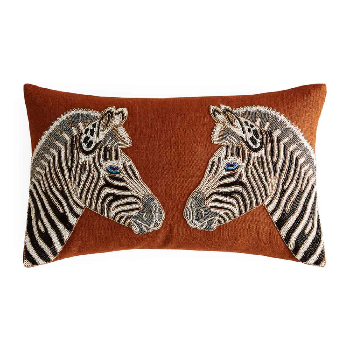 Jonathan Adler Zebra Beaded Cushion