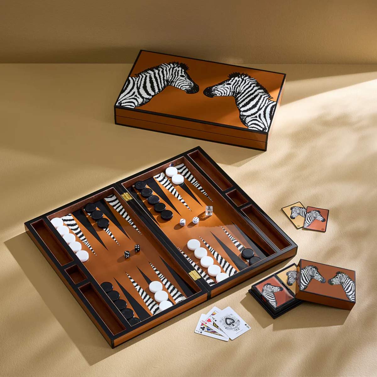 Jonathan Adler Zebras Lacquer Card Set