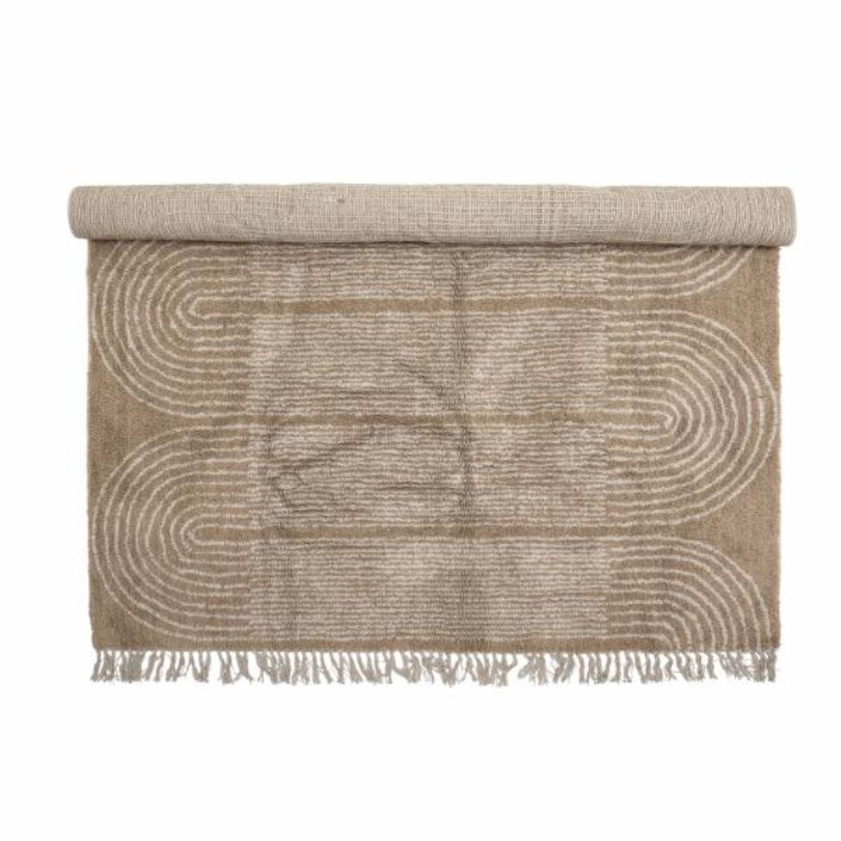 Bloomingville Zeynep Rug - Brown Cotton