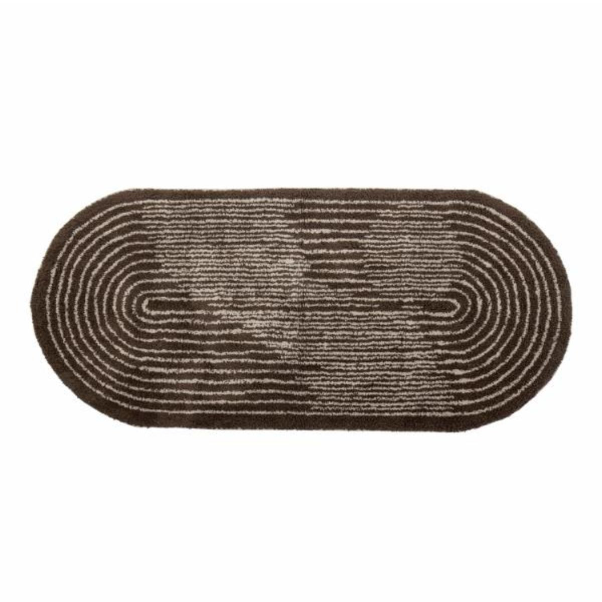 Bloomingville Zhina Rug - Brown Cotton