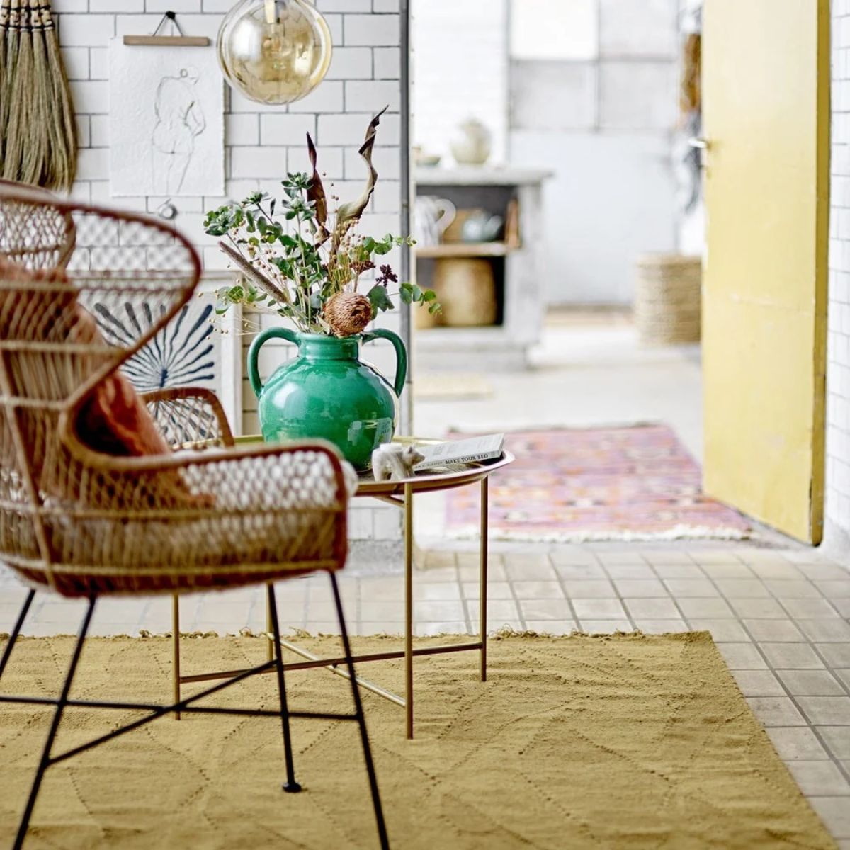 Bloomingville Zola Rug - Brown Wool