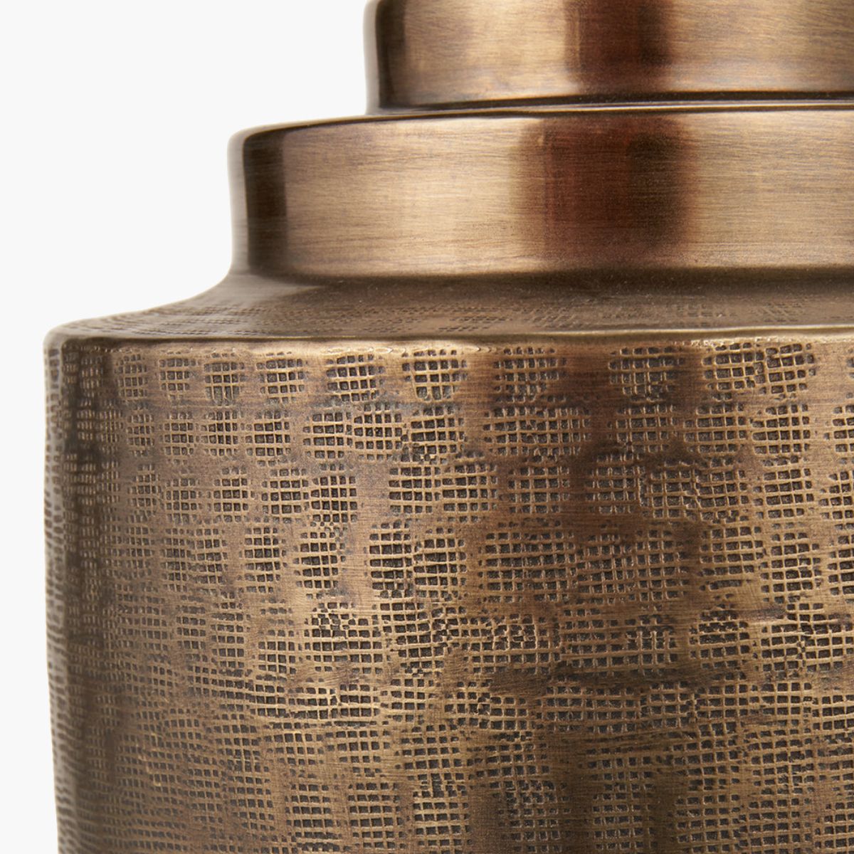 Pacific Lifestyle Zuri Antique Brass Metal Pot Table Lamp Base