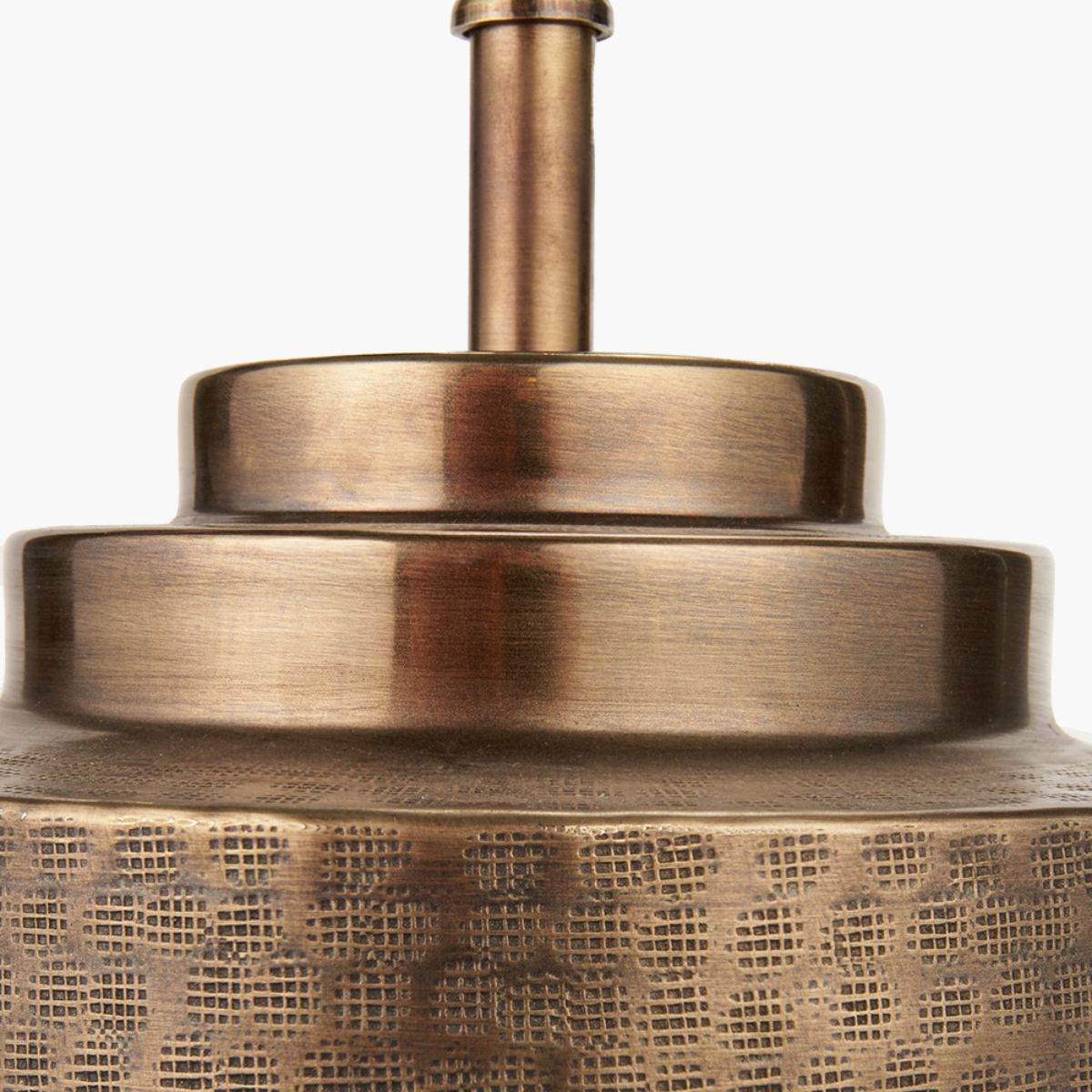 Pacific Lifestyle Zuri Antique Brass Metal Pot Table Lamp Base