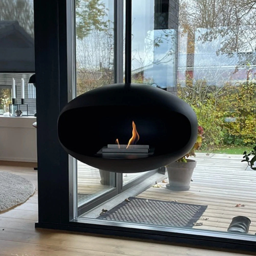 Cocoon Fires Aeris - Matte Black with Black Pole