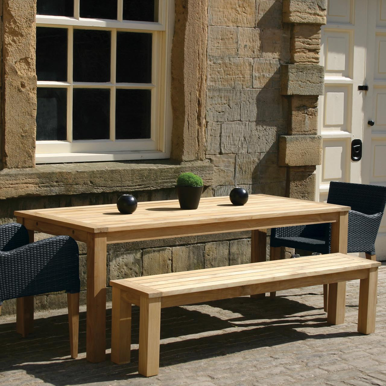 PR Home Antibes Outdoor Dining Bench – 170cm – Teak