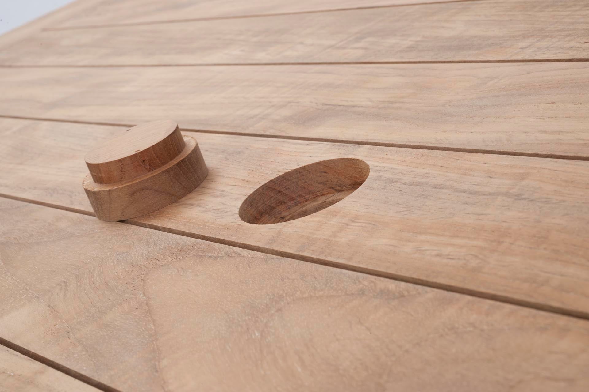 PR Home Antibes Outdoor Dining Table – 190 x 85cm Rectangular – Teak