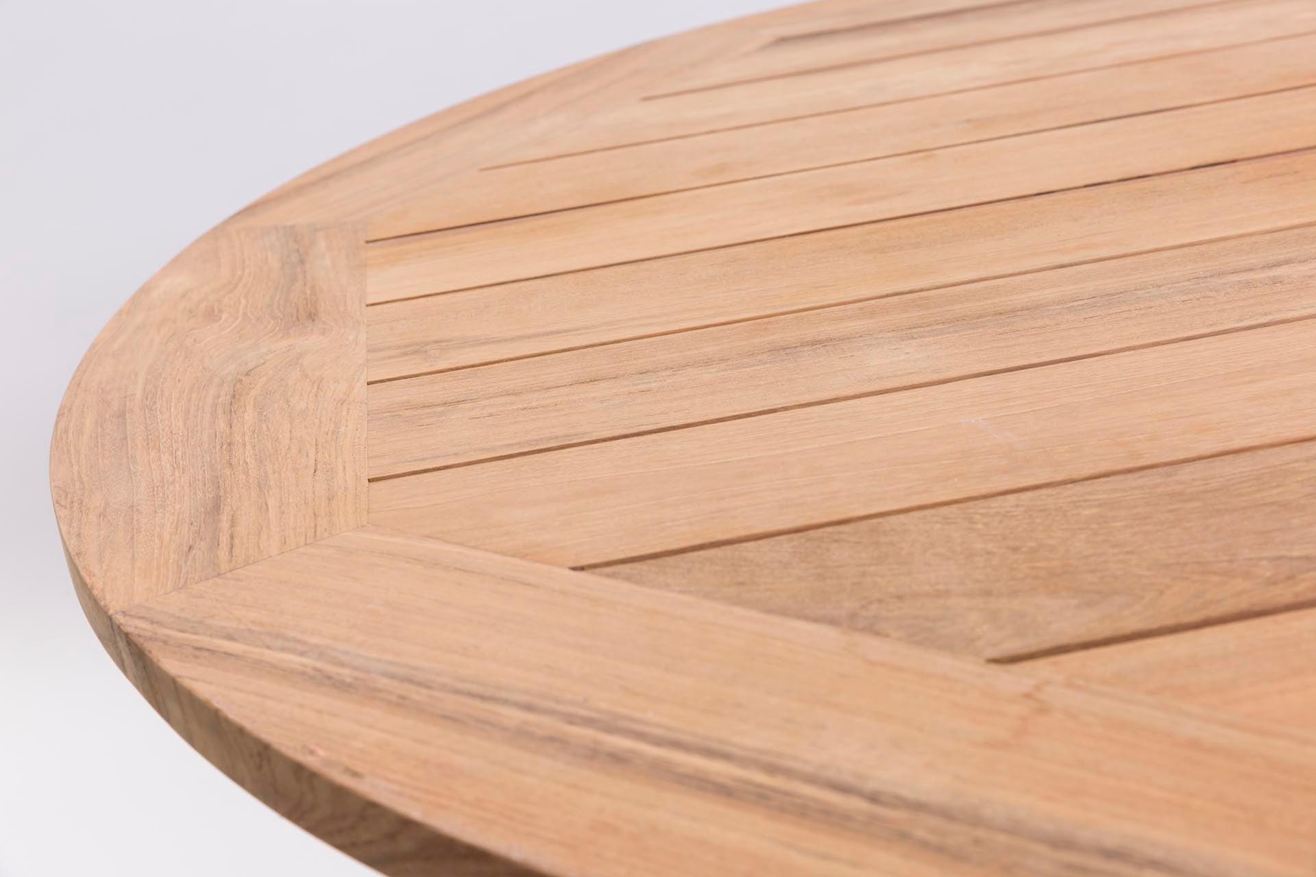 PR Home Atlantic 120cm Round Outdoor Dining Table – Kubu / Teak