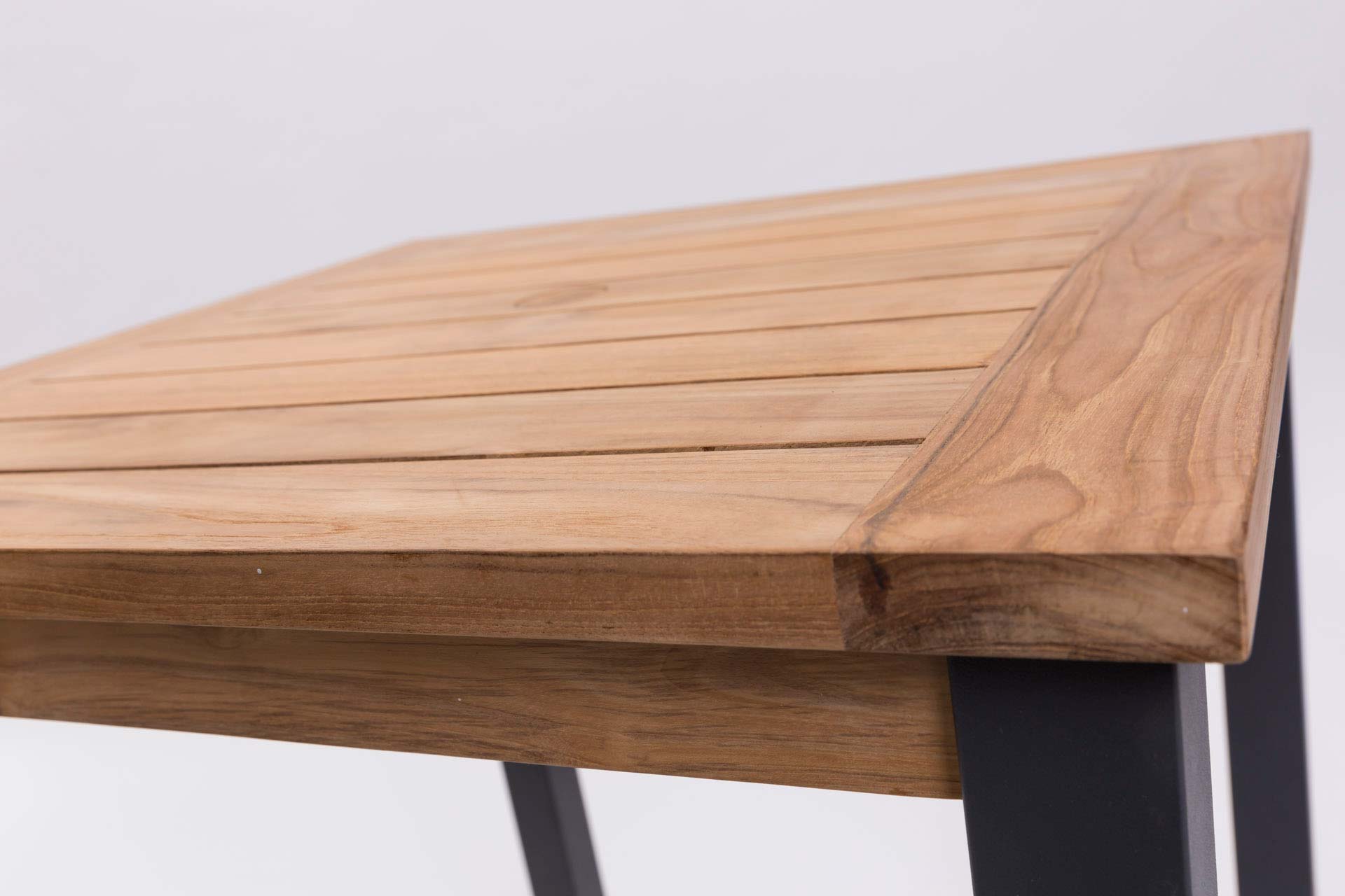 PR Home Atlantic Square Outdoor Dining Table – Anthracite / Teak