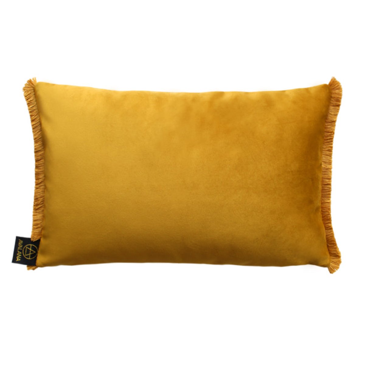 Avalana Blush Blooms Fringe Cushion-Beaumonde
