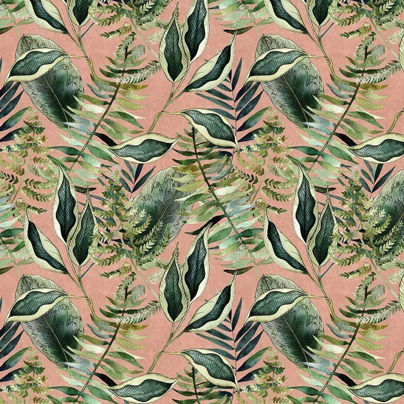 Avalana Blush Tropics Wallpaper-Beaumonde