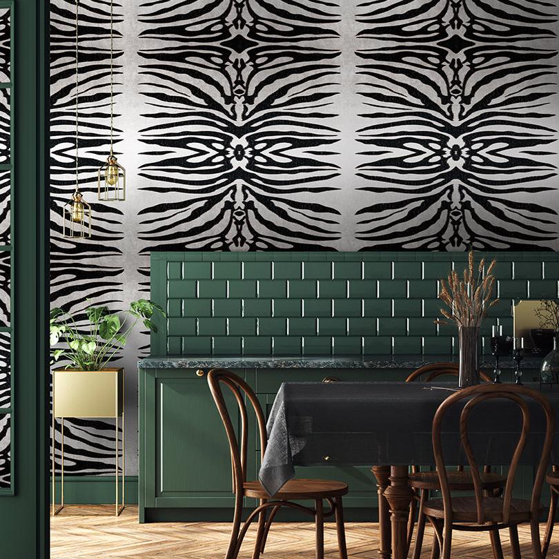 Avalana Bold Zebra Wallpaper-Beaumonde