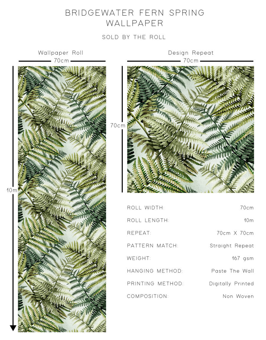 Avalana Bridgewater Fern Spring Wallpaper-Beaumonde