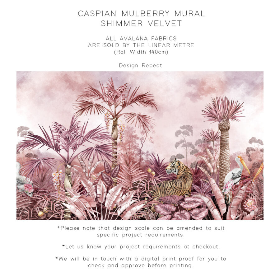 Avalana Caspian Mulberry Shimmer Velvet Fabric-Beaumonde