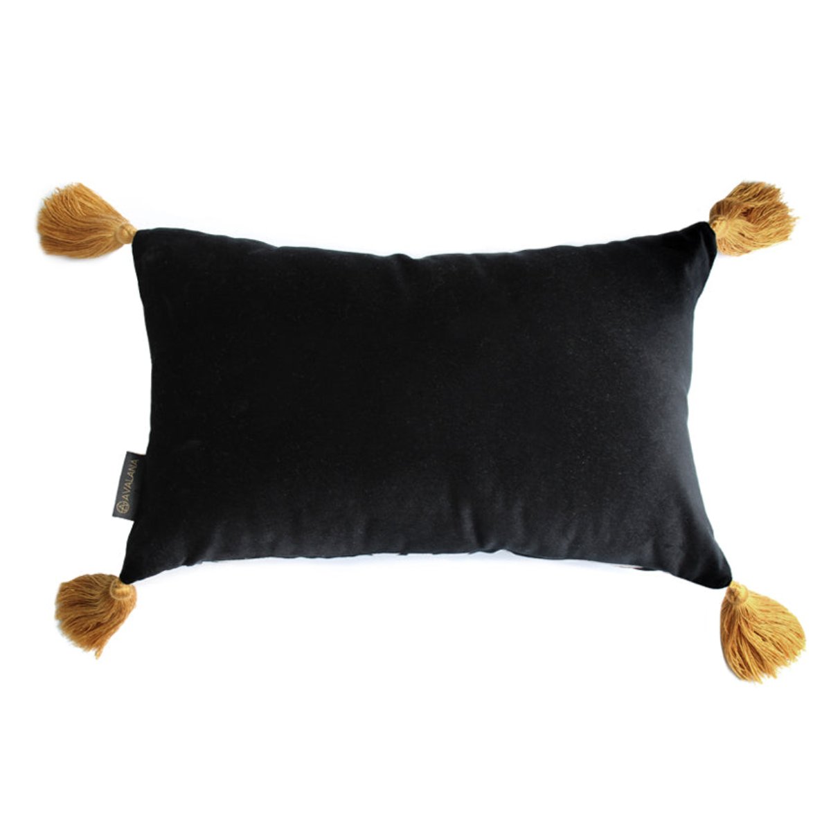 Avalana Courting Hoopoes Tassel Velvet Cushion-Beaumonde