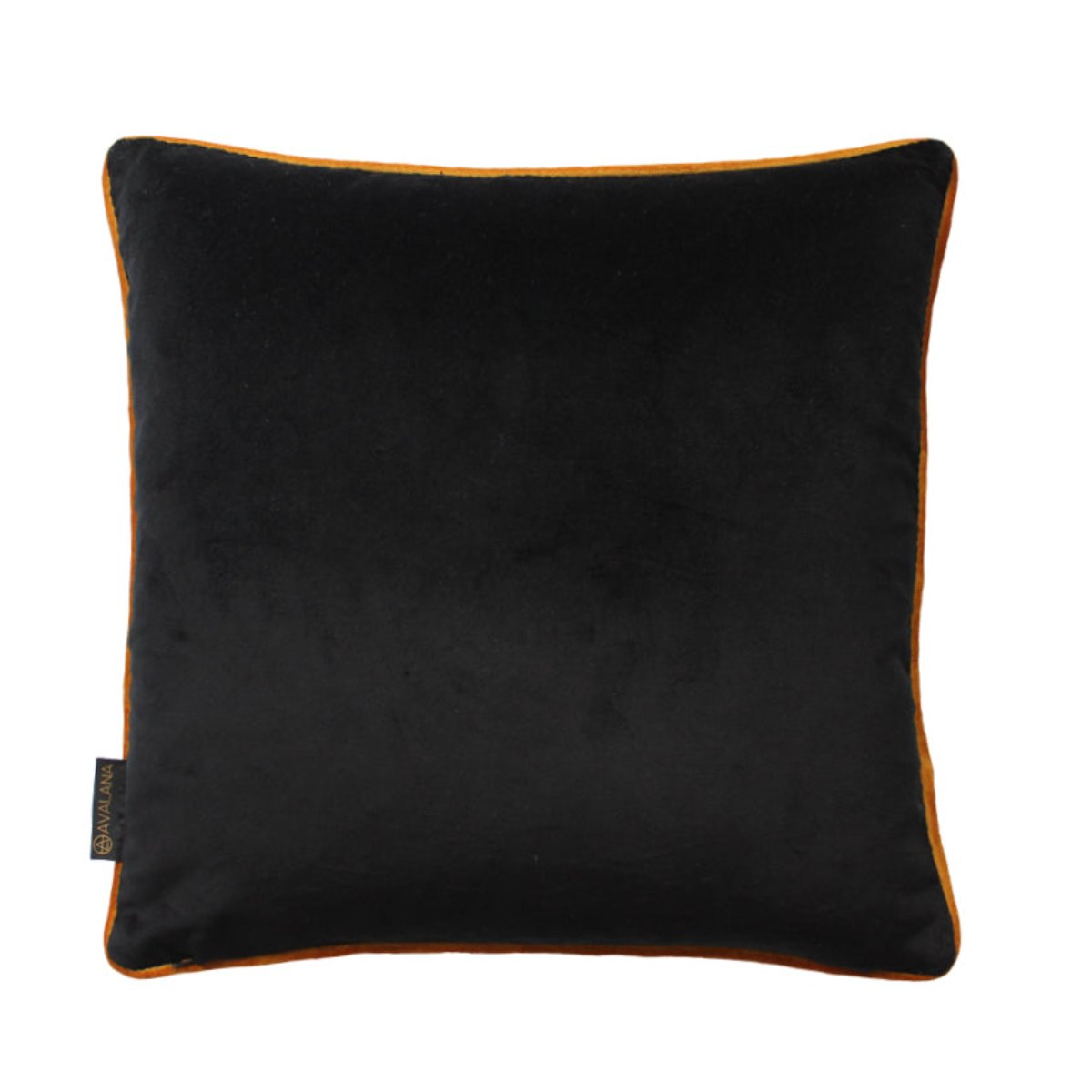 Avalana Golden Papilio Piped Velvet Cushion-Beaumonde