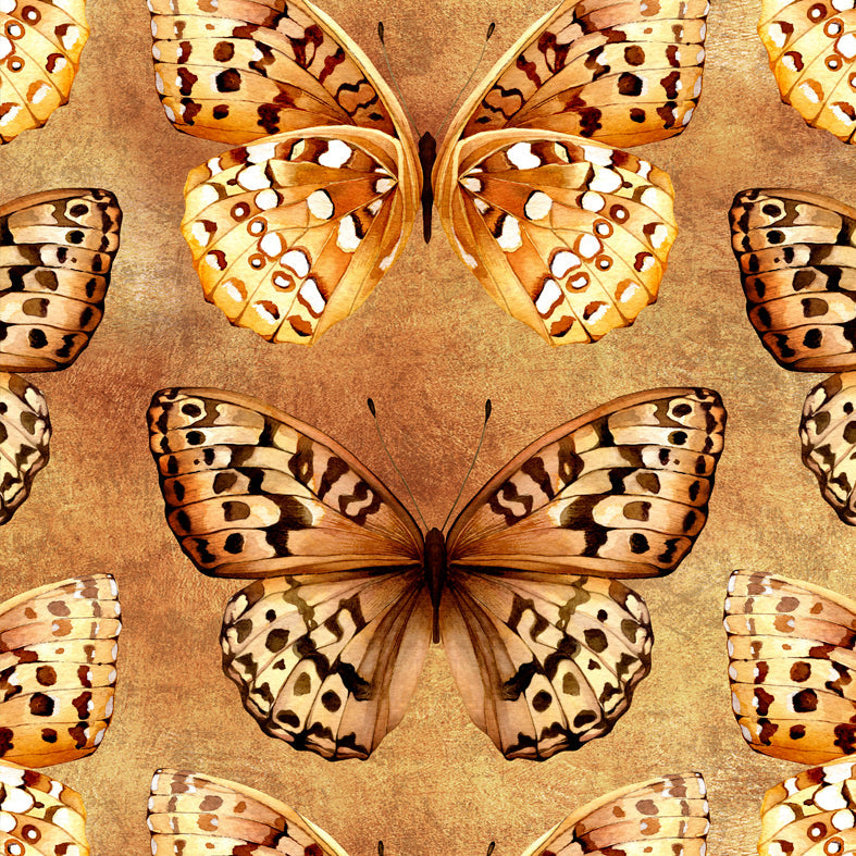 Avalana Golden Papilio Wallpaper-Beaumonde