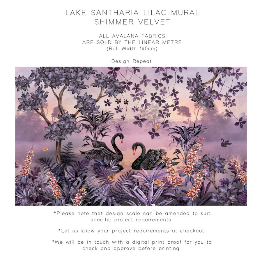 Avalana Lake Santharia Shimmer Velvet Fabric-Beaumonde