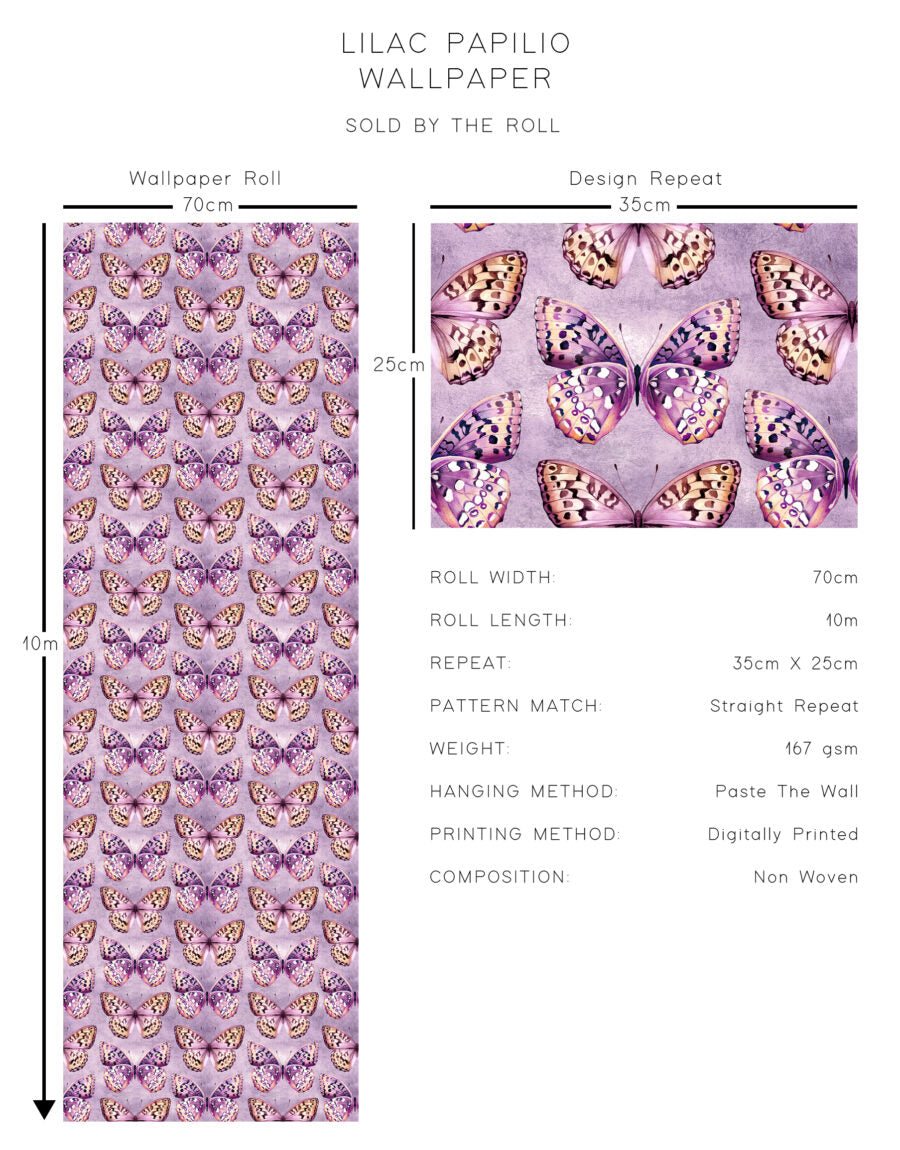 Avalana Lilac Papilio Wallpaper-Beaumonde