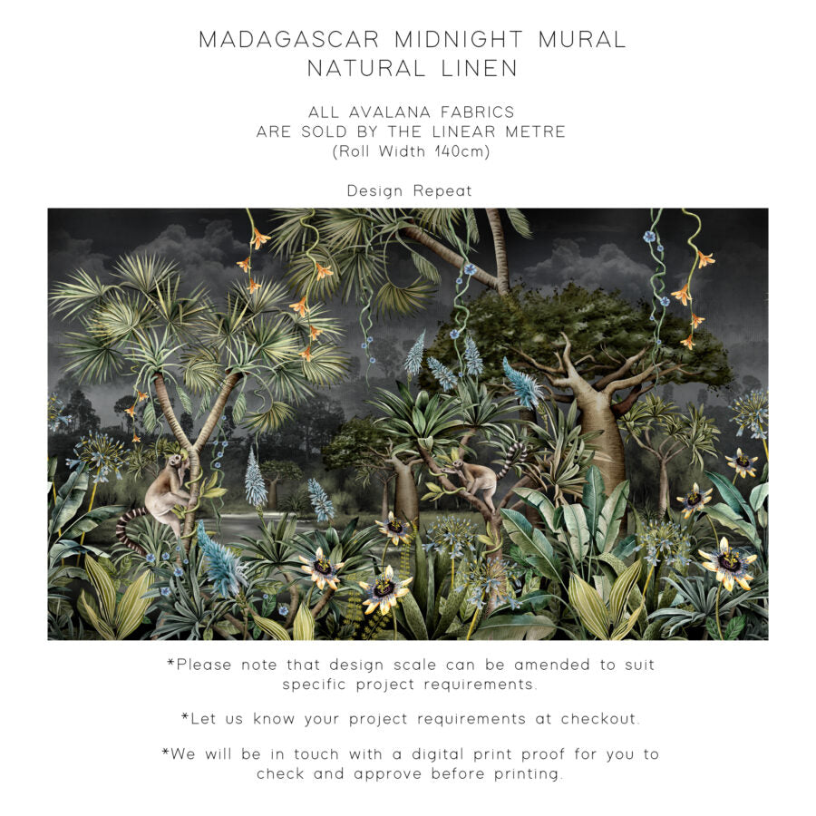 Avalana Madagascar Natural Linen Fabric-Beaumonde