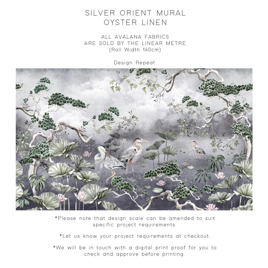 Avalana Orient Oyster Linen Fabric-Beaumonde