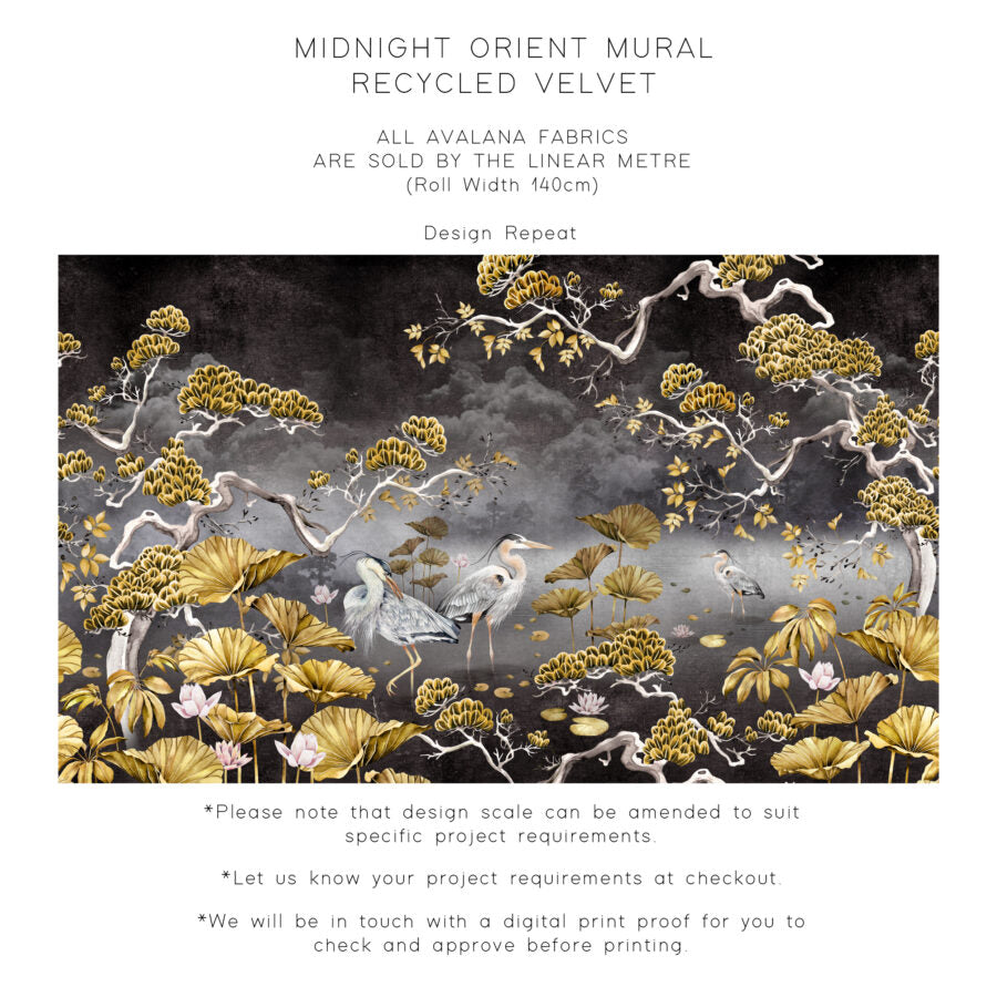 Avalana Orient Recycled Velvet Fabric-Beaumonde
