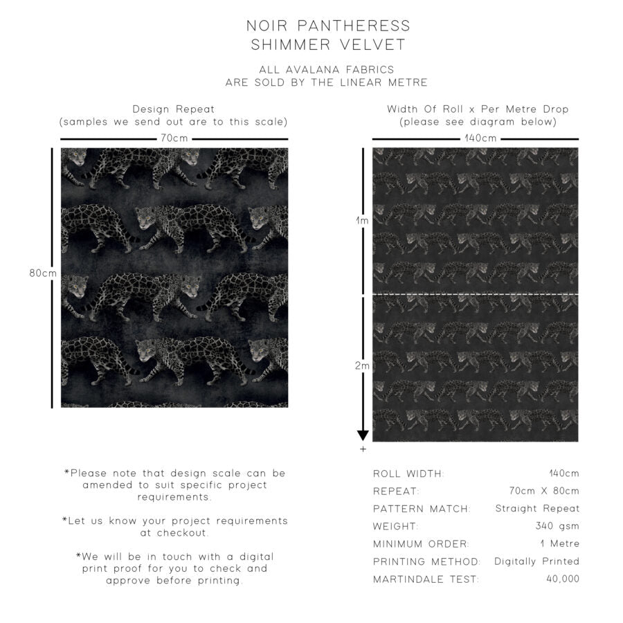 Avalana Pantheress Shimmer Velvet Fabric-Beaumonde