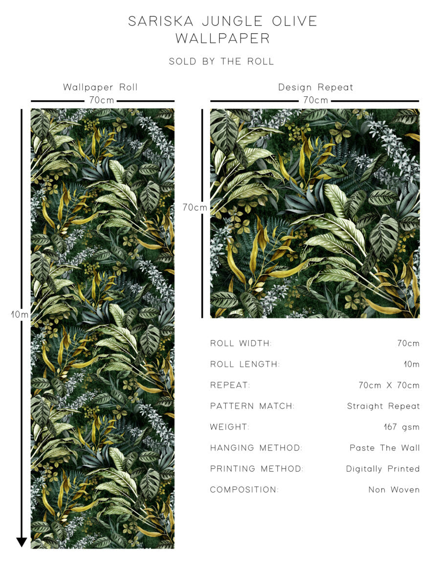 Avalana Sariska Jungle Wallpaper-Beaumonde