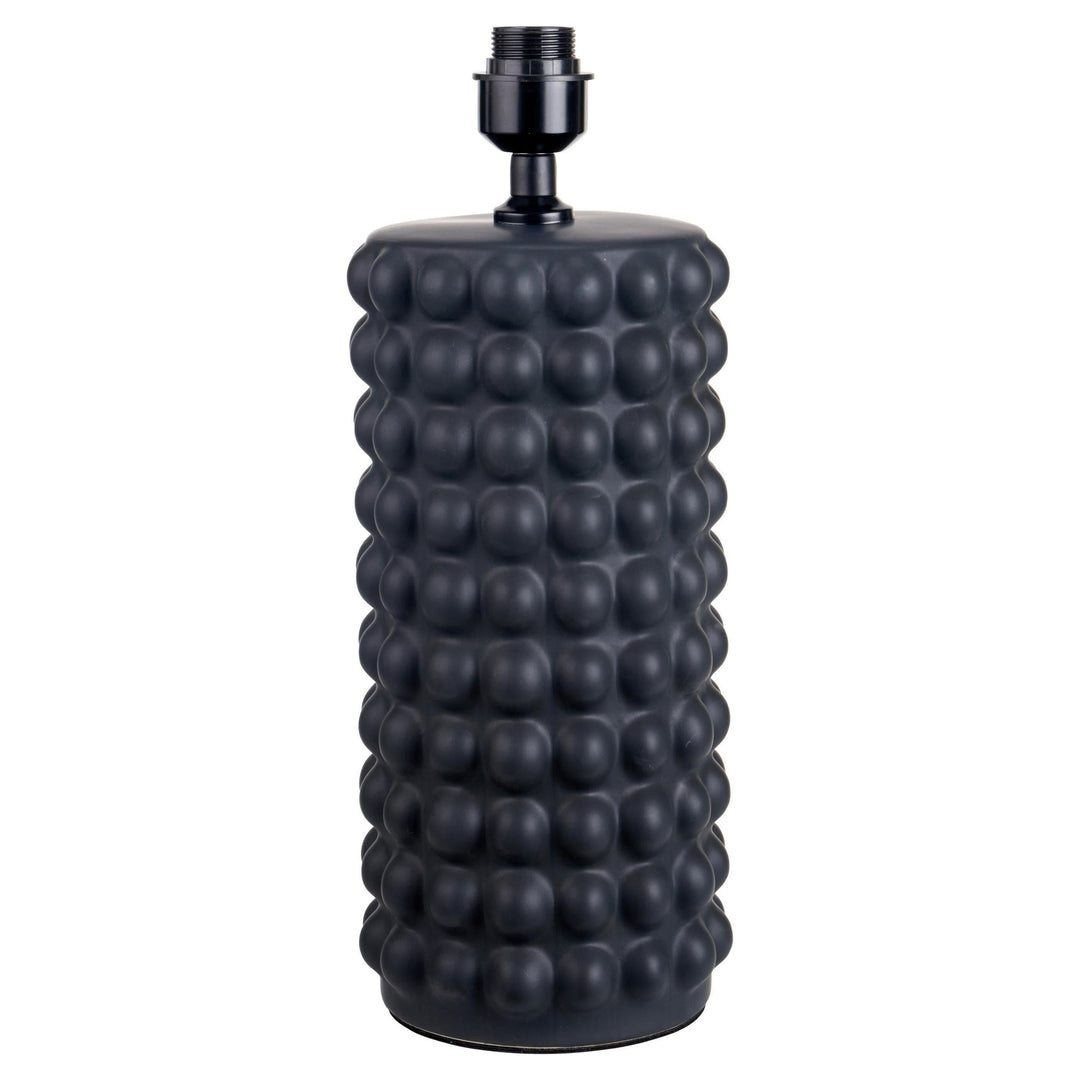 Beau&Co Bjorn Black Bobbled Ceramic Tall Table Lamp Base