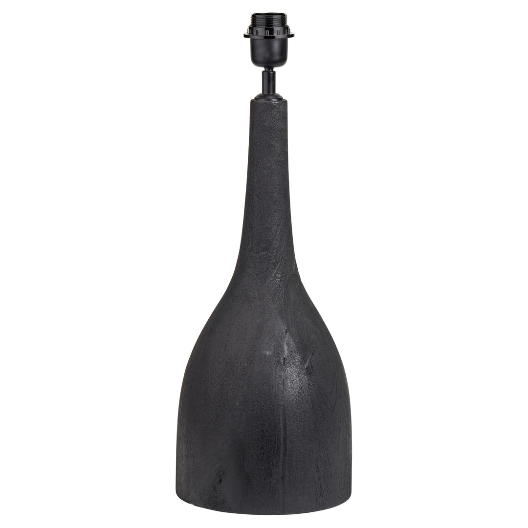 Beau&Co Ebba Black Mango Wood Curved Table Lamp Base