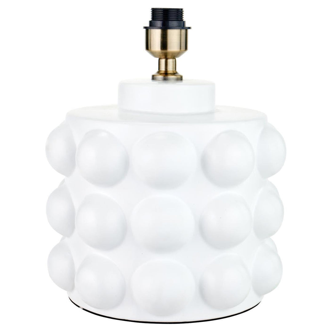 Beau&Co Elva White Bobbled Ceramic Large Table Lamp Base