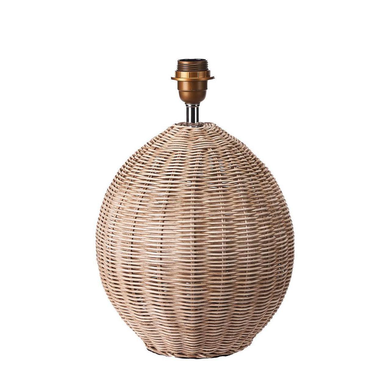 Beau&Co Jostein Large Rattan Cream Wash Table Lamp Base