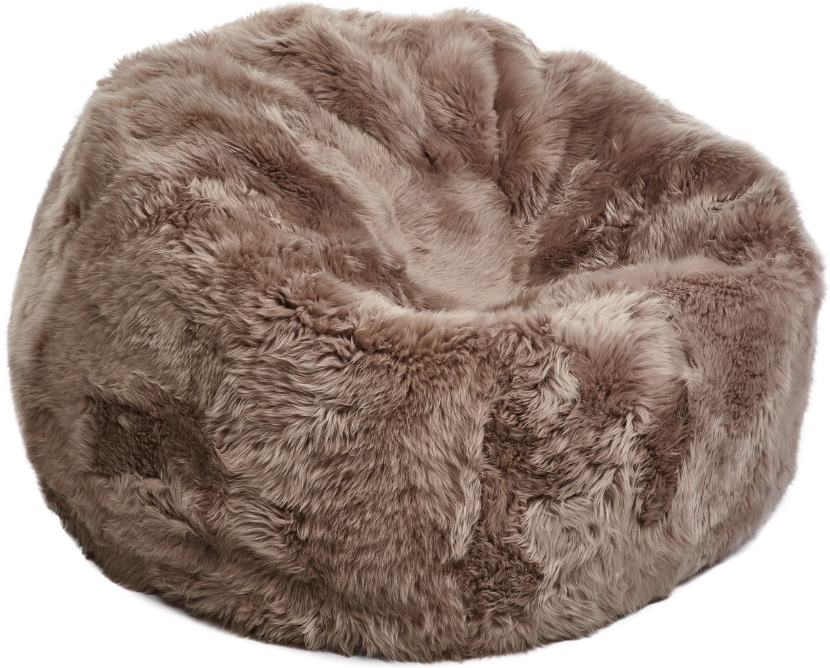 Natures Collection Round Sheepskin Bean Bag | Long Wool | Medium | Large