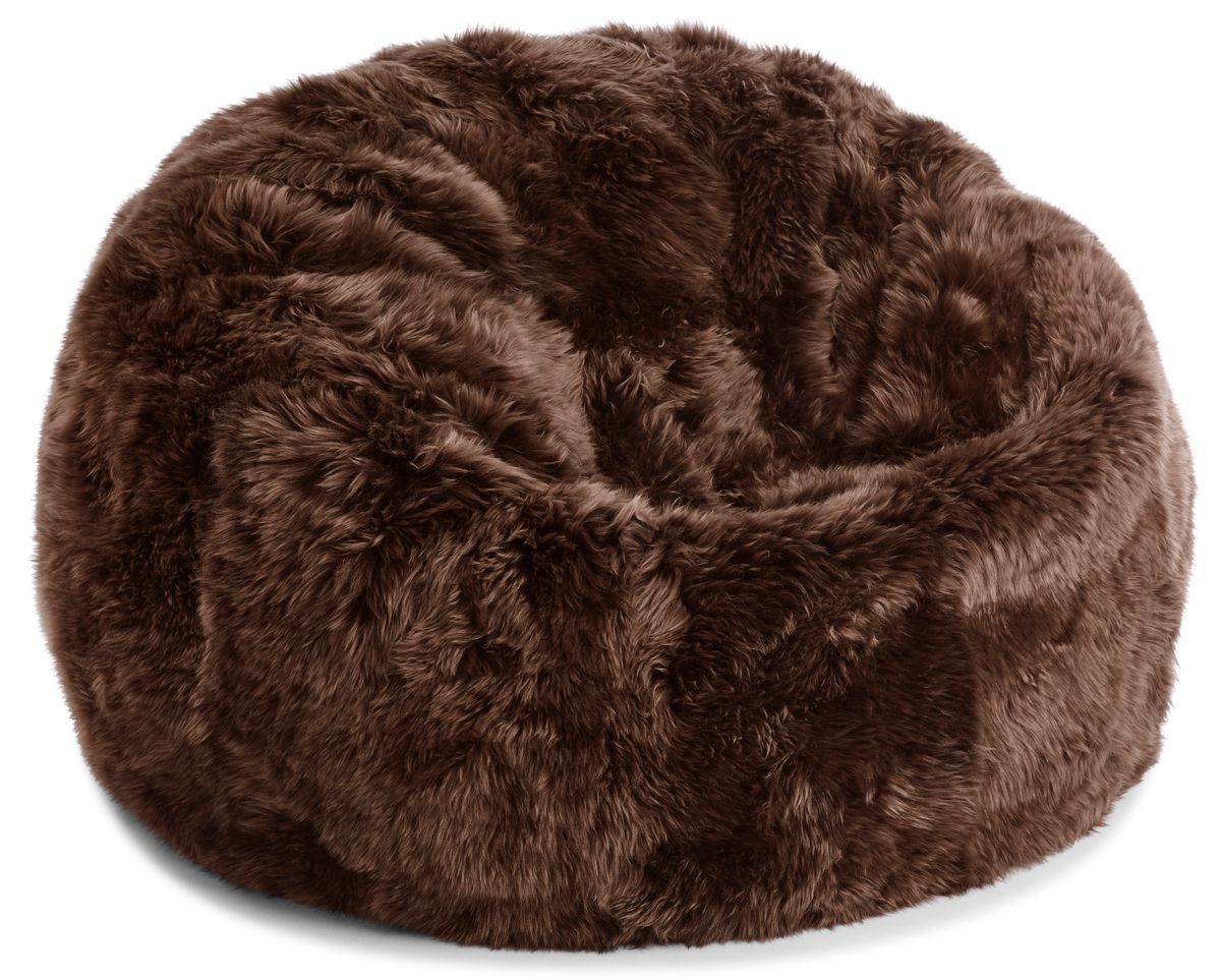 Natures Collection Round Sheepskin Bean Bag | Long Wool | Medium | Large