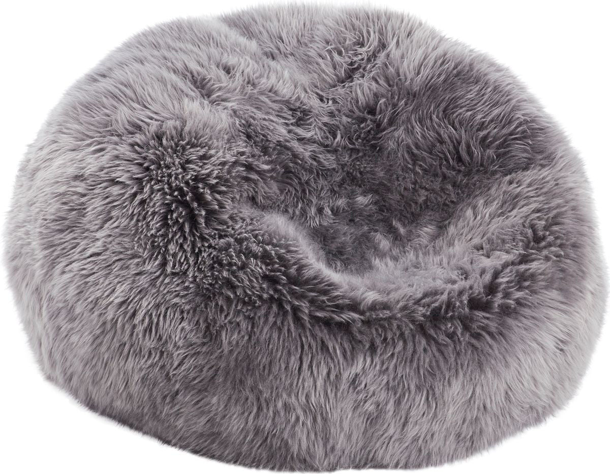 Natures Collection Round Sheepskin Bean Bag | Long Wool | Medium | Large