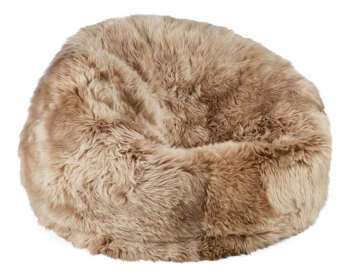 Natures Collection Round Sheepskin Bean Bag | Long Wool | Medium | Large