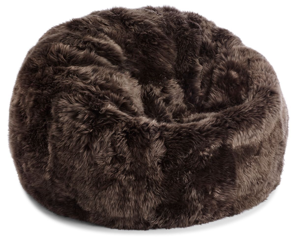 Natures Collection Round Sheepskin Bean Bag | Long Wool | Medium | Large