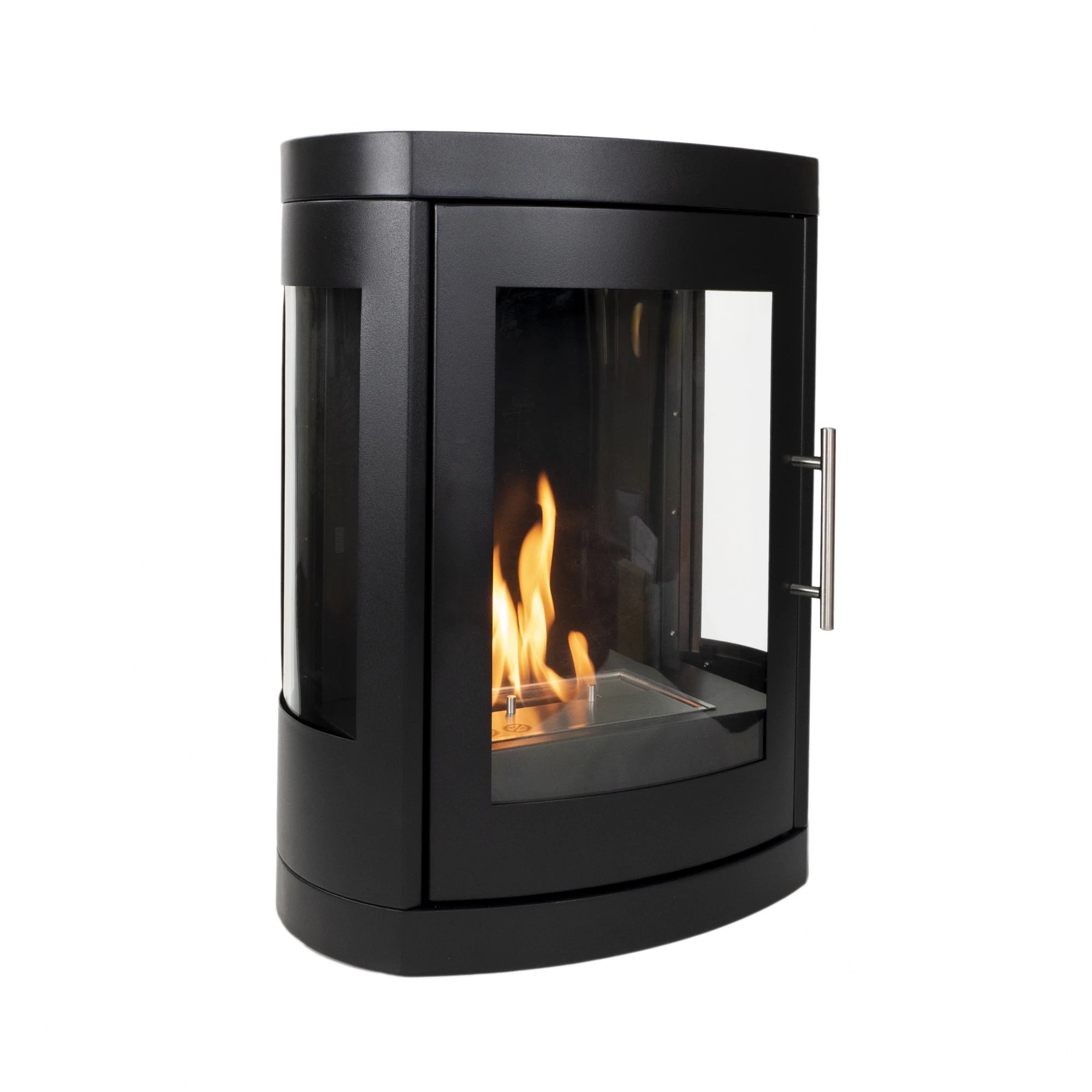 ScandiFlames Oregon Wall-Mounted Bioethanol Stove - Black