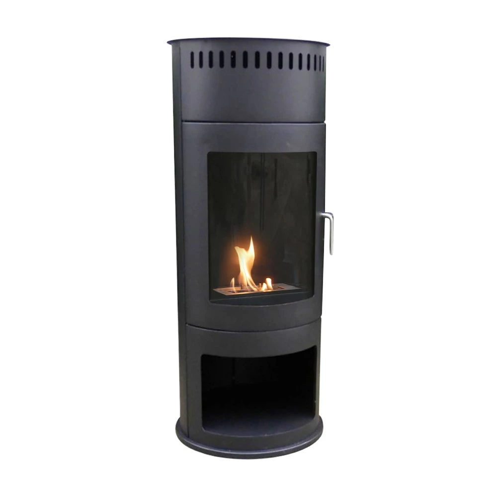 ScandiFlames Washington Bioethanol Wood-Burning Stove - Black