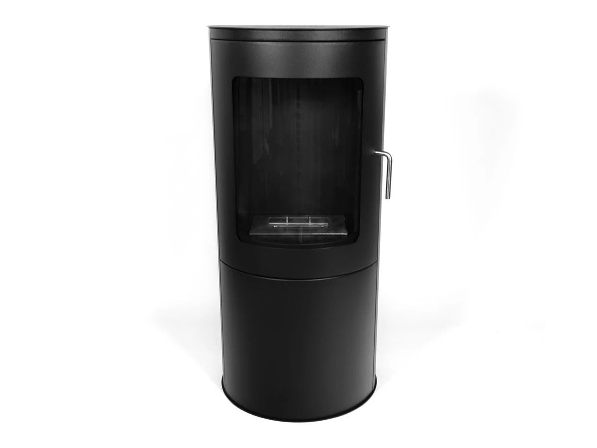 ScandiFlames Richmond Bioethanol Fire Stove with Flat Back - Black